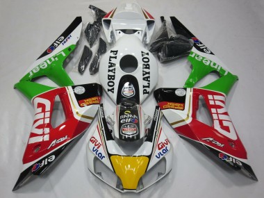 Billige Honda CBR1000RR Motorrad Verkleidung 2006-2007 - Weiss Rot Grun Gelb Schwarz Givi PlayBoy