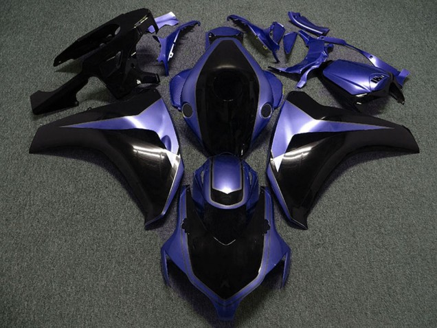 Billige Honda CBR1000RR Motorrad Verkleidung 2008-2011 - Lila Glanzendes Schwarz Massgeschneidert