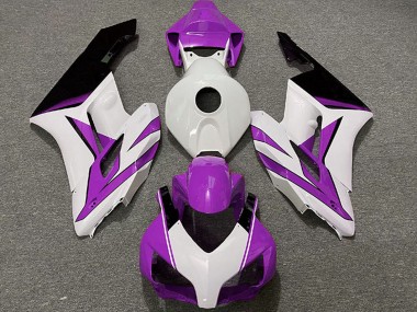 Billige Honda CBR1000RR Motorrad Verkleidung 2004-2005 - Weiss Lila Glanzendes Schwarz