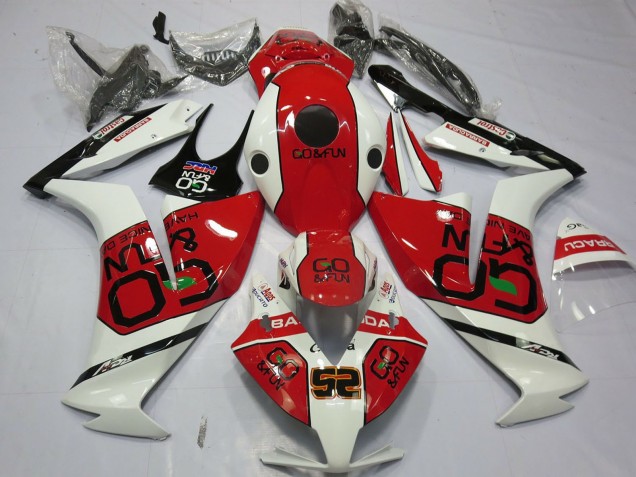 Billige Honda CBR1000RR Motorrad Verkleidung 2012-2016 - Weiss Rot Go&Fun