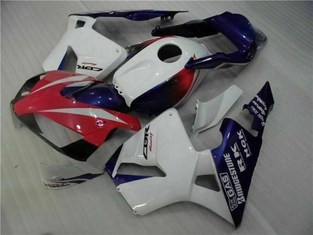 Billige Honda CBR600RR Motorrad Verkleidung 2003-2004 - Weiss Rot Blau