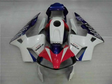 Billige Honda CBR600RR Motorrad Verkleidung 2003-2004 - Weiss Rot Blau