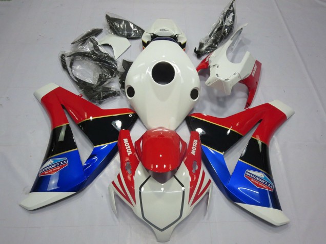 Billige Honda CBR1000RR Motorrad Verkleidung 2008-2011 - Weiss Rot Blau Glanzendes Schwarz