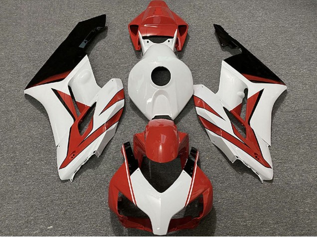 Billige Honda CBR1000RR Motorrad Verkleidung 2004-2005 - Weiss Rot Glanzendes Schwarz