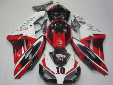 Billige Honda CBR1000RR Motorrad Verkleidung 2004-2005 - Weiss Rot Glanzendes Schwarz Sexy VIBE TECH