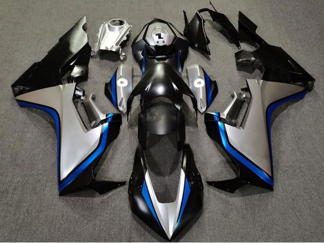 Billige Honda CBR1000RR Motorrad Verkleidung 2017-2024 - Silber Blau Glanzendes Schwarz