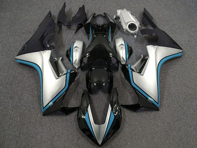 Billige Honda CBR1000RR Motorrad Verkleidung 2017-2024 - Silber Hellblau Glanzendes Schwarz