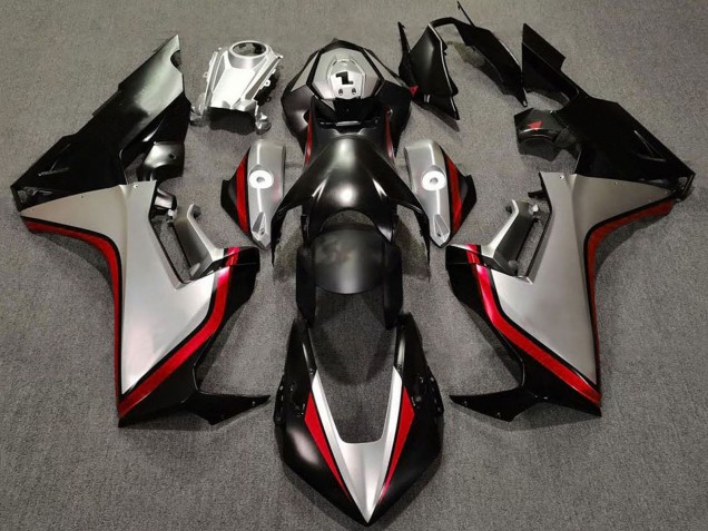 Billige Honda CBR1000RR Motorrad Verkleidung 2017-2024 - Silber Rot Glanzendes Schwarz