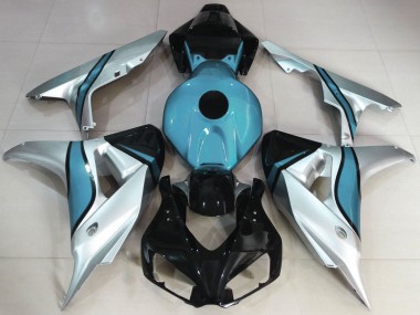 Billige Honda CBR1000RR Motorrad Verkleidung 2006-2007 - Silber Hellblau Glanzendes Schwarz