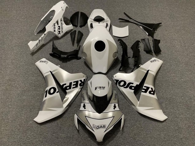 Billige Honda CBR1000RR Motorrad Verkleidung 2008-2011 - Weiss Silber Schwarz Repsol