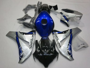 Billige Honda CBR1000RR Motorrad Verkleidung 2008-2011 - Silber Blau Glanzendes Schwarz