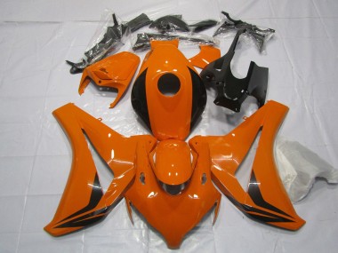 Billige Honda CBR1000RR Motorrad Verkleidung 2008-2011 - Orange Glanzendes Schwarz