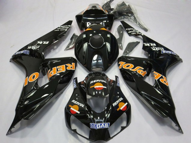 Billige Honda CBR1000RR Motorrad Verkleidung 2006-2007 - Glanzendes Orange Repsol