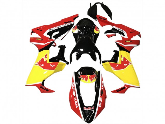 Billige Honda CBR1000RR Motorrad Verkleidung 2017-2023 - Glanzendes Schwarz Gelb Red Bull