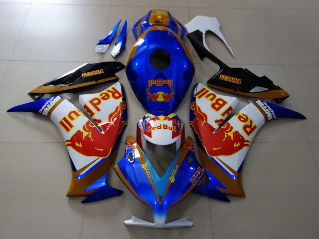 Billige Honda CBR1000RR Motorrad Verkleidung 2012-2016 - Weiss Blau Gold Red Bull