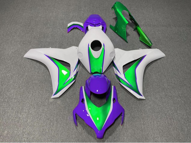 Billige Honda CBR1000RR Motorrad Verkleidung 2008-2011 - Weiss Grun Lila The Joker