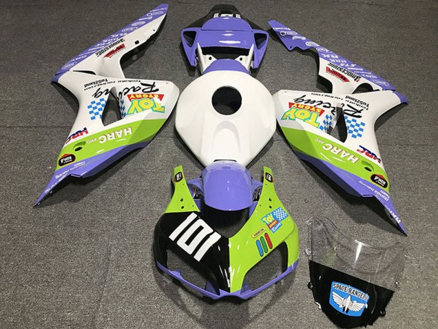 Billige Honda CBR1000RR Motorrad Verkleidung 2006-2007 - Weiss Blau Grun Glanzendes Schwarz Toy Story