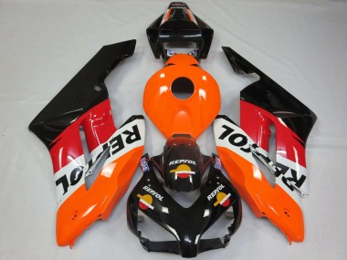 Billige Honda CBR1000RR Motorrad Verkleidung 2004-2005 - Orange Weiss Rot Glanzendes Schwarz Repsol