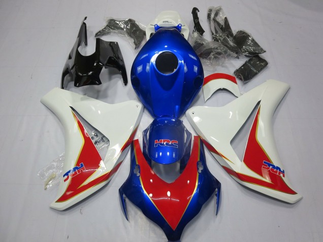 Billige Honda CBR1000RR Motorrad Verkleidung 2008-2011 - Weiss Blau Rot HRC
