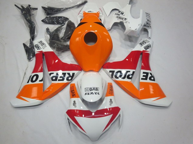 Billige Honda CBR1000RR Motorrad Verkleidung 2008-2011 - Orange Weiss Rot Glanzendes Schwarz Repsol