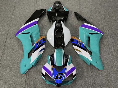 Billige Honda CBR1000RR Motorrad Verkleidung 2004-2005 - Weiss Blau Grun Blau Lila Schwarz 6
