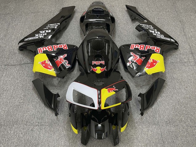 Billige Honda CBR600RR Motorrad Verkleidung 2005-2006 - Schwarz Gelb Weiss Red Bull