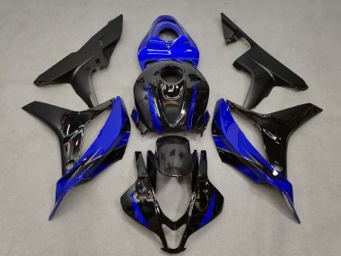 Billige Honda CBR600RR Motorrad Verkleidung 2007-2008 - Blau Glanzendes Schwarz