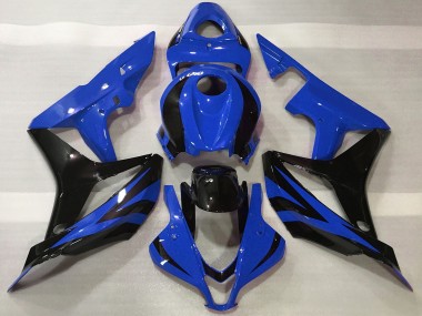 Billige Honda CBR600RR Motorrad Verkleidung 2007-2008 - Blau Glanzendes Schwarz OEM Stil