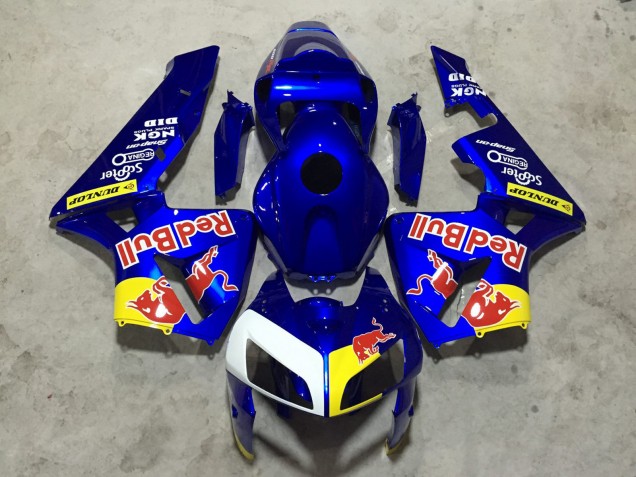 Billige Honda CBR600RR Motorrad Verkleidung 2005-2006 - Blau Red Bull