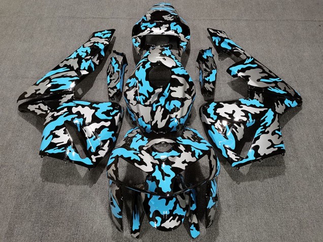Billige Honda CBR600RR Motorrad Verkleidung 2005-2006 - Camouflage Hellblau
