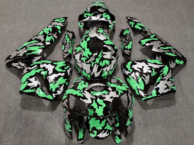 Billige Honda CBR600RR Motorrad Verkleidung 2005-2006 - Camouflage Hellgrun