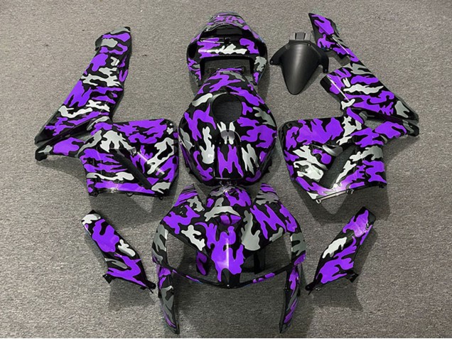 Billige Honda CBR600RR Motorrad Verkleidung 2005-2006 - Camouflage Lila