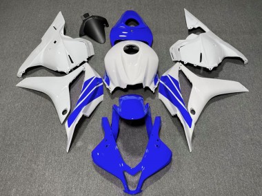 Billige Honda CBR600RR Motorrad Verkleidung 2009-2012 - Weiss Blau Streifen