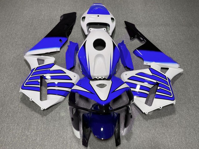 Billige Honda CBR600RR Motorrad Verkleidung 2005-2006 - Weiss Blau Flugel
