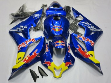 Billige Honda CBR600RR Motorrad Verkleidung 2007-2008 - Blau Gelb Red Bull