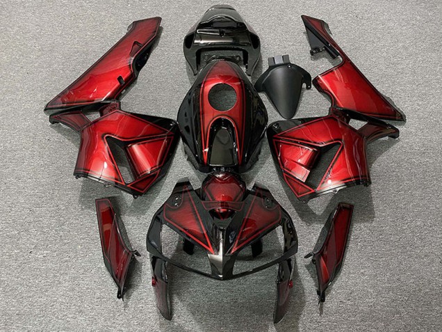 Billige Honda CBR600RR Motorrad Verkleidung 2005-2006 - Dunkel Bonbon Rot