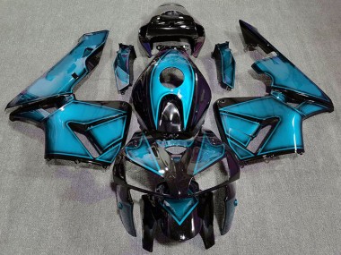 Billige Honda CBR600RR Motorrad Verkleidung 2005-2006 - Dunkel Hellblau