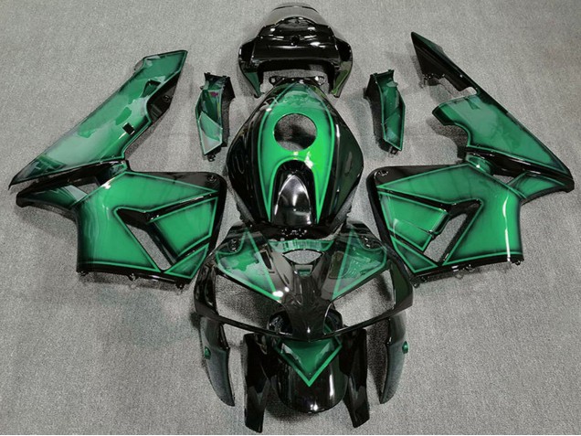 Billige Honda CBR600RR Motorrad Verkleidung 2005-2006 - Dunkel Hellgrun