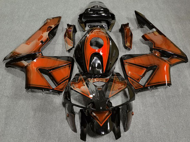 Billige Honda CBR600RR Motorrad Verkleidung 2005-2006 - Dunkel Orange