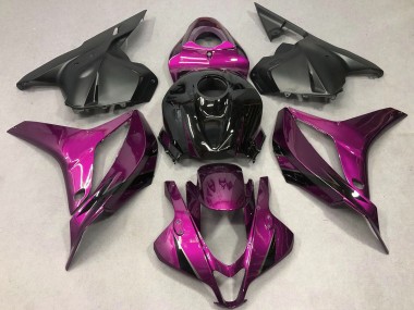 Billige Honda CBR600RR Motorrad Verkleidung 2009-2012 - Rosa Glanzendes Schwarz OEM Stil