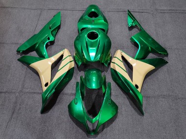 Billige Honda CBR600RR Motorrad Verkleidung 2007-2008 - Emerald Grun Tan