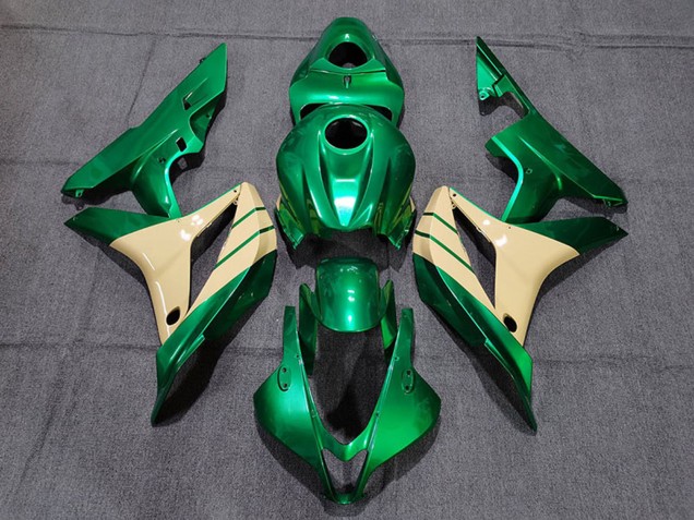 Billige Honda CBR600RR Motorrad Verkleidung 2007-2008 - Emerald Grun Tan