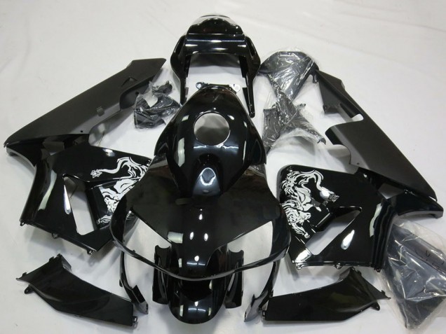 Billige Honda CBR600RR Motorrad Verkleidung 2003-2004 - Glanzendes Schwarz Special Design