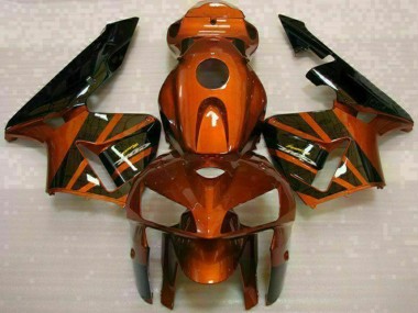 Billige Honda CBR600RR Motorrad Verkleidung Kit 2005-2006 - Orange Schwarz