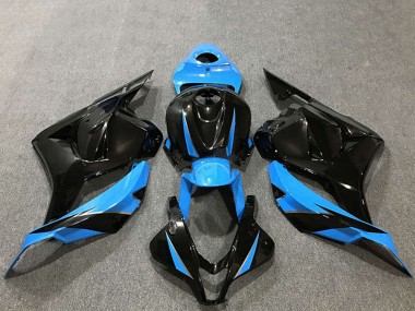 Billige Honda CBR600RR Motorrad Verkleidung 2009-2012 - Sky Blau Glanzendes Schwarz