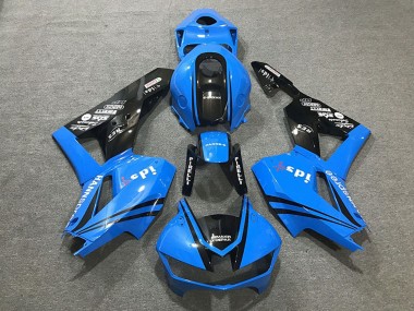 Billige Honda CBR600RR Motorrad Verkleidung 2013-2023 - Blau Glanzendes Schwarz
