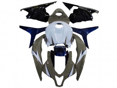 Billige Honda CBR600RR Motorrad Verkleidung 2009-2012 - Weiss Grau Blau Glanzendes Schwarz