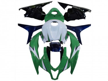 Billige Honda CBR600RR Motorrad Verkleidung 2009-2012 - Weiss Grun Blau Glanzendes Schwarz