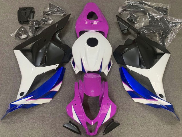 Billige Honda CBR600RR Motorrad Verkleidung 2009-2012 - Weiss Rosa Blau Matt Schwarz