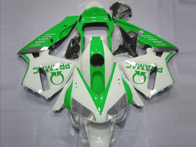 Billige Honda CBR600RR Motorrad Verkleidung 2003-2004 - Weiss Grun Pramac